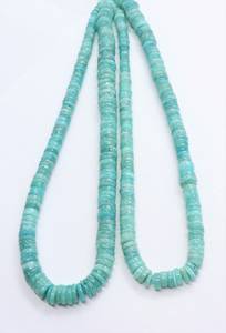 Perles Heishi en Amazonite Naturelle AAA 7-8MM, Perles Heishi en Amazonite de 16 Pouces, Perles Roue en Amazonite pour la Fabrication de Bijoux - Product Image 6