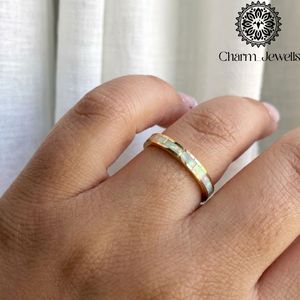 Bague de fiançailles Charm_Jewells en argent 925 avec incrustation de moissanite, sertie de griffes, unisexe, classique, pour un usage quotidien - Product Image 4