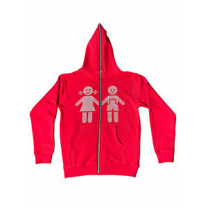 Sweat à capuche en strass pour homme, 100% coton, crocheté, hiver, ODM, décontracté, surdimensionné - Product Image 4