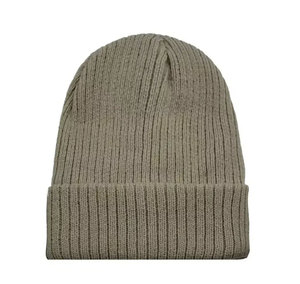 Bonnet doux à revers en tricot premium, chaud et confortable, pour l'hiver, style décontracté, haute qualité, tricot côtelé épais - Product Image 5