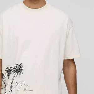 Camiseta de algodón 100% para hombre, precio económico, venta al por mayor, logotipo personalizado impreso, corte holgado, camiseta gráfica para venta en línea - Product Image 4