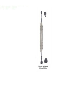 Râpe à os Miller chirurgicale dentaire double extrémité en acier inoxydable, instruments parodontaux - Product Image 5