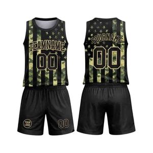Conjunto de Uniforme de Baloncesto Sublimado con Logotipo Personalizado, Uniforme de Baloncesto para Jóvenes y Adultos, Nombre del Equipo, Número, Camiseta y Pantalones Cortos - Product Image 1