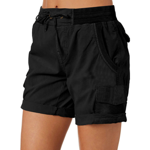 Shorts de sport neufs pour femmes, avec cordon élastique, patchwork, doux, décontractés, coupe slim, pour filles et femmes - Product Image 3
