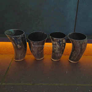 Natural Ox Horn Viking Mug Handcrafted Polished Medieval Style Beer Cup Eco-Friendly And Durable At <b>Cheap</b> Price - Product Image 3