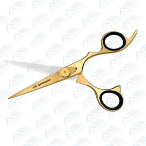 Ciseaux de coupe de cheveux Ciseaux de coiffeur en acier inoxydable de 6.5 pouces Ciseaux de coiffure avec lames lisses et tranchantes Or - Product Image 6