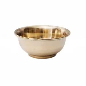 Cuenco de bronce Kansa puro, cuenco metálico ayurvédico tradicional hecho a mano, cuenco duradero apto para alimentos para uso diario en la cocina - Product Image 4