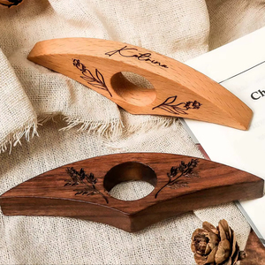 Finger Ring Reader Support <b>Book</b> Finger Holder Wooden - Product Image 1