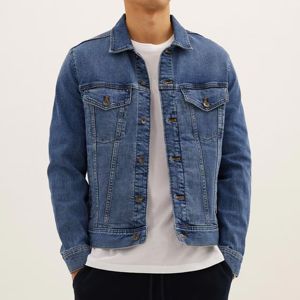 Top Quality 100% Cotton Jean Black <b>White</b> Contrast Luxury Design <b>Men</b> Denim <b>Jacket</b> Women Trucker Classic Denim <b>Jacket</b> for <b>Men</b> - Product Image 3