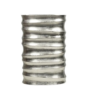 Jarrón brillante de calidad superior, jarrón brillante plateado pulido a mano, jarrón pequeño de mesa decorativo a mano de nuevo diseño al por mayor - Product Image 6