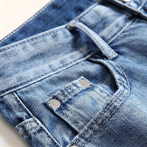 Nouvelle Arrivée OEM Shorts en Jean d'Été pour Hommes avec Design Unique Chrome Heart Style Urbain Respirant avec Fermeture Éclair - Product Image 4