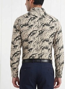 Camisa Casual de Hombre Enovate con Estampado Floral, 100% Algodón, ODM, Doble Botonadura, Manga Larga, Cuello Clásico, Transpirable, Popelina, para Verano - Product Image 3
