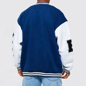 Blouson Bomber d'Hiver Patchwork Brodé Vintage Streetwear Letterman - Product Image 2