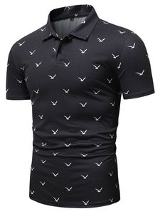 Polo de Manga Corta para Hombre, Transpirable, de Punto, Informal, con Estampado de Golf, Corte Regular, para Verano - Product Image 1