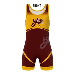 Customized Logo High Quality Professional Weightlifting Wrestling <b>Singlets</b> for Men <b>Women</b> Custom Color & Size Pull on Closure - Product Image 1