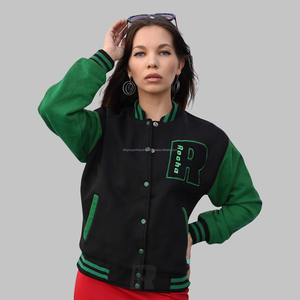 El último modelo de chaquetas universitarias de lana de algodón con chaqueta universitaria Letterman impresa personalizada Proveedores de Pakistán Aceptamos PayPal - Product Image 1