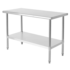 24 X 48 Inch Stainless Steel <b>Prep</b> <b>Table</b> for Commercial <b>Kitchen</b> Metal Restaurant Garage Warehouse <b>Table</b> Steel Fabrication - Product Image 3