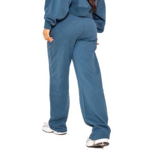 Sudadera deportiva informal de lana para mujer, pantalones de chándal, moda callejera, ropa para correr de algodón de dos piezas, transpirable para la temporada de invierno - Product Image 5