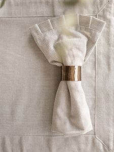 Modern Metal Napkin Ring 4.5cm Geometric Design Wedding <b>Table</b> Decoration - Product Image 1