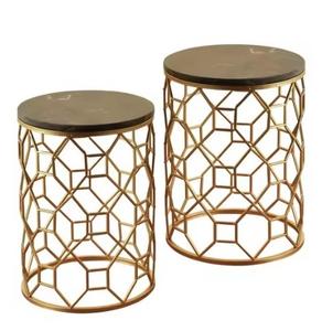 Table basse en métal de haute qualité, moderne, faite à la main, pour salon, extérieur et intérieur, table centrale en métal - Product Image 2