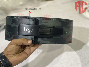 Cinturones de levantamiento de pesas de 10 mm y 13 mm con logo personalizado / Cinturones de levantamiento de pesas para gimnasio, de cuero, con soporte lumbar resistente. - Product Image 6