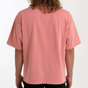 เสื้อยืดโอเวอร์ไซส์ทรงบ็อกซี่ผ้าคอตตอนหนานุ่ม พิมพ์ลายโลโก้ตามสั่ง ดีไซน์ไหล่ตก ตัดเย็บแบบครอป พร้อมลายตัวอักษรแบบเรียบง่ายสำหรับผู้ชาย สไตล์สตรีทแวร์ - Product Image 3