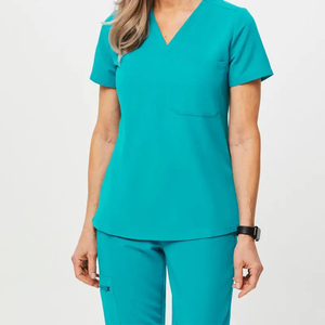 New Arrival Custom Logo Nursing <b>Scrub</b> <b>Set</b> Hospital Uniform Custom You Own Design Unisex Medical <b>Scrubs</b> <b>Set</b> Stretch Slim Fitness - Product Image 5