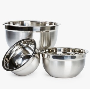 Recipientes de Acero Inoxidable Resistentes, Diseño Clásico, Regalo Empresarial, Recipientes para Preparación de Alimentos, Acabado Espejo, Aptos para Lavavajillas, Ecológicos - Product Image 1