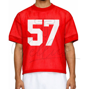 Camiseta de malla oversize unisex al por mayor, camiseta de algodón personalizada con logo para equipos, camiseta para hombre de corte holgado - Product Image 1