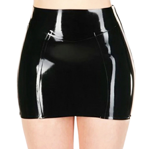 Women High Waist Shiny PU Pencil <b>Mini</b> <b>Skirt</b> Solid Color Sexy Club Wear All Seasons - Product Image 6