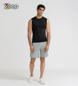 กางเกงขาสั้นผู้ชาย XEEP แบบลำลอง น้ำหนักเบา คุณภาพสูง แห้งเร็ว ระบายอากาศดี มีเชือกผูก ผลิตจากผ้าถัก บริการ OEM - Product Image 1