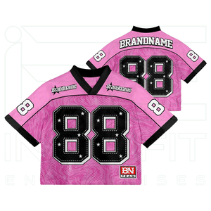 OEM Custom American <b>Football</b> Jersey <b>Retro</b> Sublimation Print Mesh Oversized Athletic Teamwear Men Adult Lightweight Anti-UV - Product Image 1
