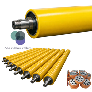 Rouleaux en polyuréthane PU pour usage industriel, pour papier, textile, cuir, raxine, laminage, machines à travailler le bois, sur mesure - Product Image 6