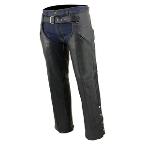 Custom Logo New Fashion Solid Color Factory Equestrian Kits Accessories High Quality Men's Leather <b>Chaps</b> for Horse <b>Riding</b> - Product Image 3