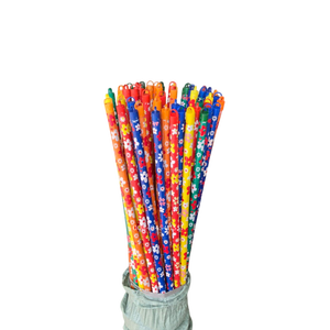 VietnamFlower Design Wooden & PVC Coated Broom Stick for Cleaning Home Size: 2.2 X 120 Cm at Best Price in Bengaluru India - Product Image 1