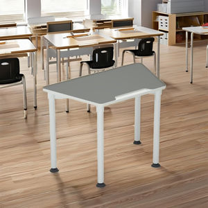 Mobilier scolaire léger de vente chaude Table de formation de bureau d'étude trapézoïdale pour une personne pour la conception durable de salle de classe - Product Image 4