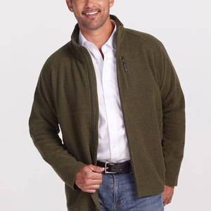 Vestes en laine personnalisées avec logo, fermeture éclair, col montant, manches longues, chaudes, coupe-vent, style décontracté - Product Image 1