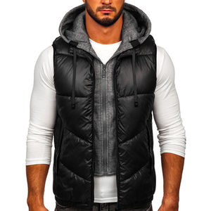 Veste de travail d'hiver en maille avec fermeture éclair, multi-poches, pratique, pour l'extérieur, avec logo d'entreprise personnalisé, pour hommes - Product Image 5