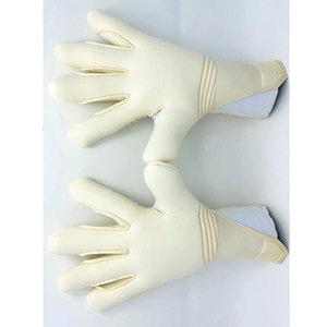 Gants de gardien de but de football, doigts entiers, cuir PU noir, fermeture auto-agrippante, unisexe, respirant, antidérapant - Product Image 5