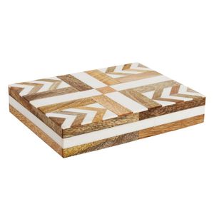 Caja de Almacenamiento Decorativa de Resina con Incrustaciones de Resina Estilo Famoso, Caja de Joyería de Resina a un Precio Muy Razonable - Product Image 1