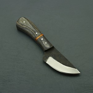 Couteau de Découpe à Lame Fixe Forgé sur Mesure EDC, Manche en Pakka, Étui en Cuir, OEM, Manche Plein, Couteau Utilitaire Compact pour le Camping - Product Image 4