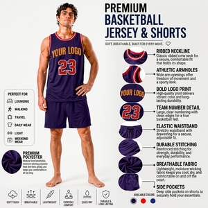 Ensemble de maillots de basket-ball personnalisés en marque privée, fabricant de vêtements de sport pour équipes OEM ODM - Product Image 6