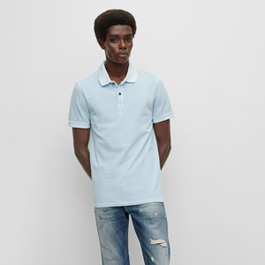 Chemises polo pour hommes de qualité supérieure, coupe ajustée, vente en gros, col côtelé extensible personnalisé, chemises polo de golf pour hommes - Product Image 1