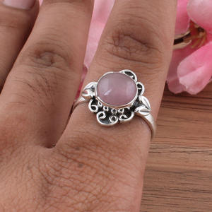 Bague de mariage classique en argent sterling et turquoise naturelle pour femmes, bijoux en pierres précieuses authentiques, vente en gros - Product Image 4