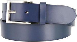 Cinturón de Cuero de Grano Completo de Primera Calidad al por Mayor con Orificios de Tamaño Ajustable y Hebilla de Aleación para Ropa de Moda o de Trabajo para Hombre - Product Image 2