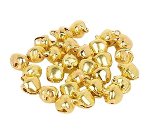 Campanas Ghungroo Hechas a Mano, Plateadas en Oro y Plata, Accesorios Tradicionales de Danza India para Kathak, Bharatanatyam, Odissi y Danza Folclórica - Product Image 1
