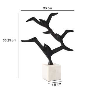 Trendy Sculpture Modern Artistic Tabletop Decor <b>Figure</b> Shape Handmade Aluminium Eco-Friendly Durable Jaffs Exports Living Room - Product Image 3