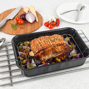 Elegant Stainless Steel Roasting <b>Pan</b> With Spacious Cooking Capacity Comfortable Heat Resistant Handles Reliable - Product Image 6