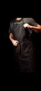 Vintage Style Leather <b>Apron</b> for Barista Chef <b>BBQ</b> Grill Handmade Durable <b>Apron</b> Factory Wholesale Supplier LPN-0258 - Product Image 2