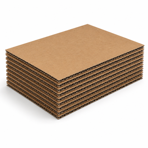 แผ่นกระดาษลูกฟูกสีน้ำตาลขาวแบบกำหนดเองสำหรับบรรจุภัณฑ์ - Product Image 1